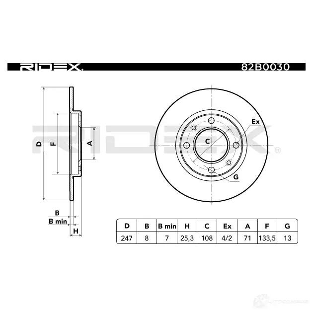 Тормозной диск RIDEX DM2 JSM5 82b0030 1437705469 изображение 5