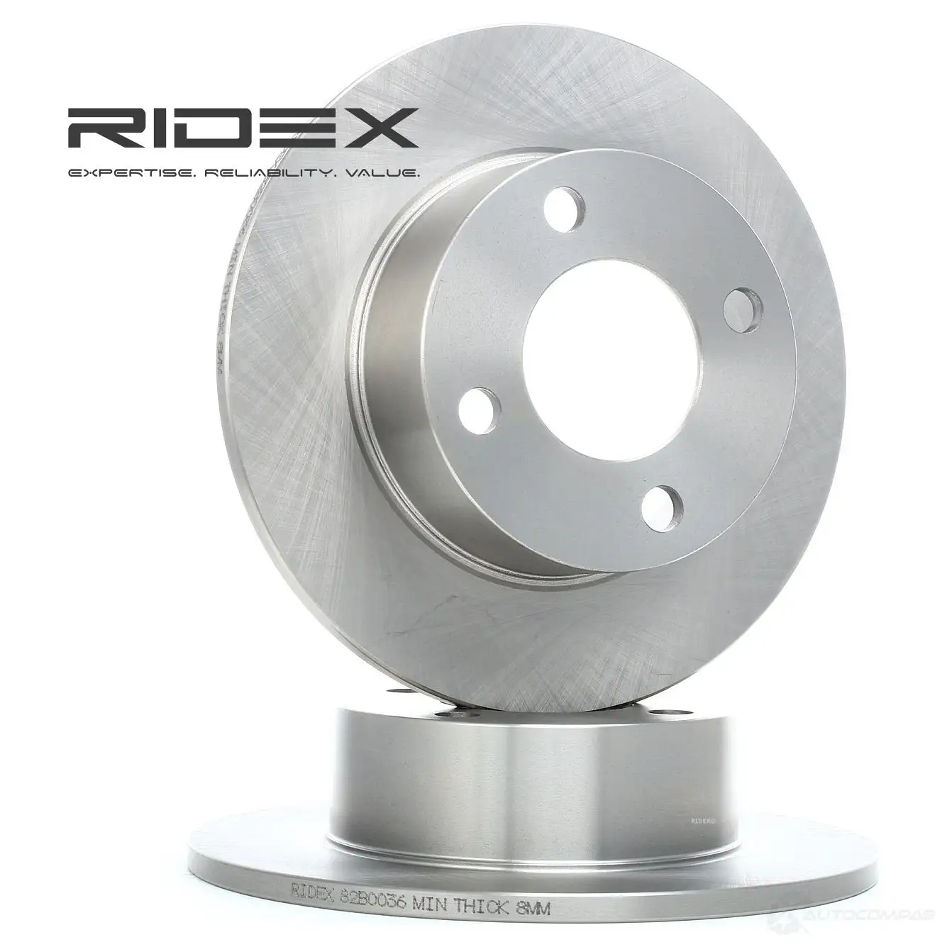 Тормозной диск RIDEX 82b0036 1437708661 4L 8QD2 - Изображение 1