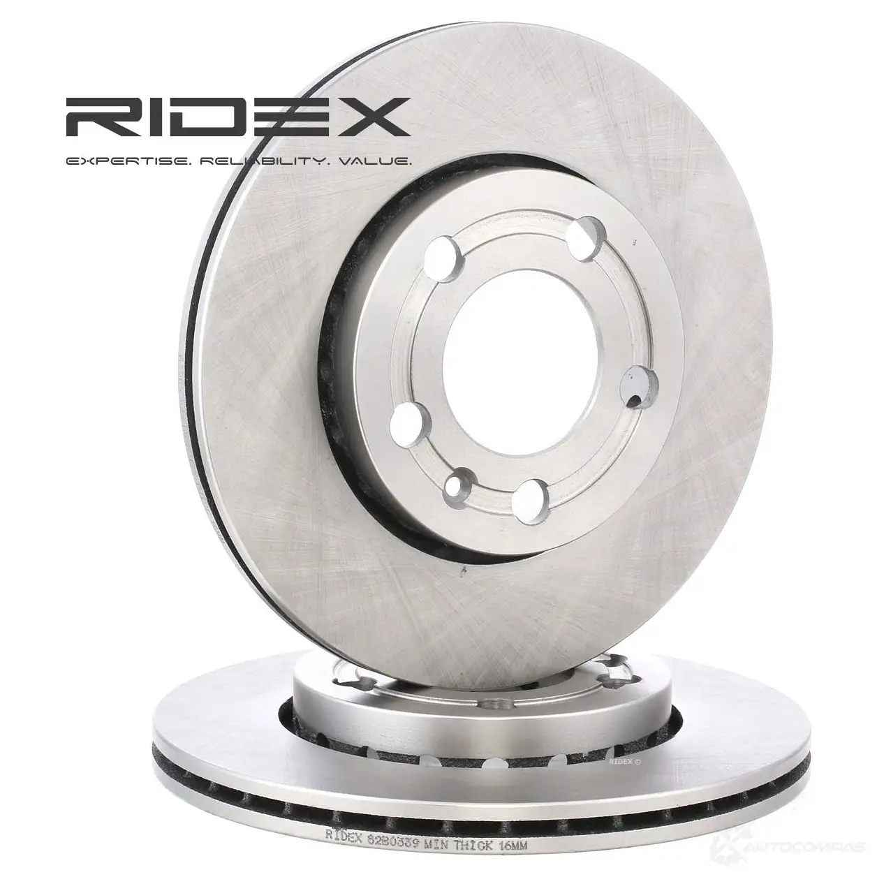 Тормозной диск RIDEX 82b0339 4E GVH 1437707124 - Изображение 1
