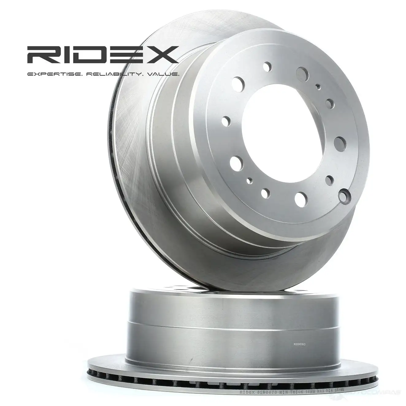 Тормозной диск RIDEX 82b0670 DR F3CG 1437711817 - Изображение 1