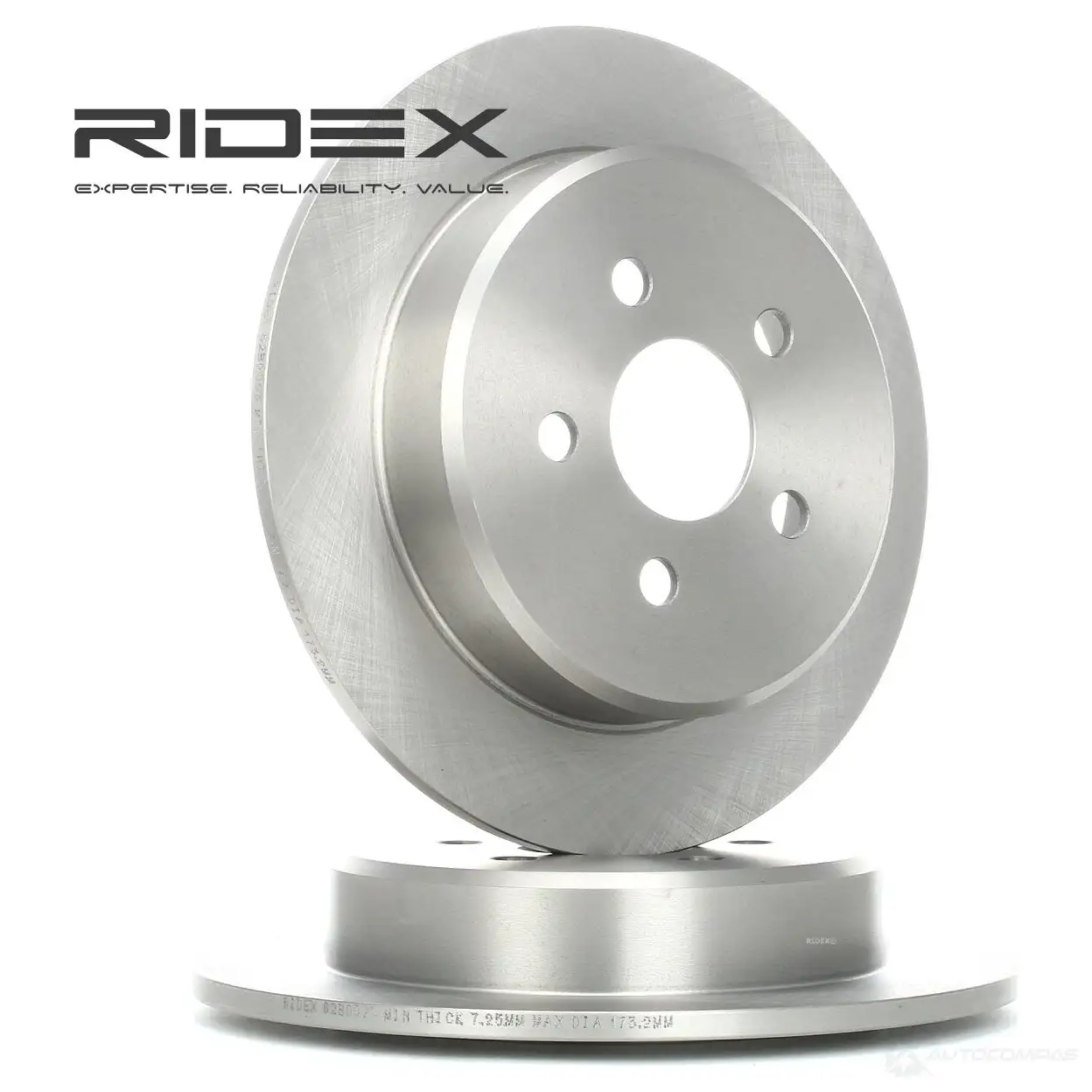 Тормозной диск RIDEX 1437707593 82b0093 FQ45P Y9 - Изображение 1