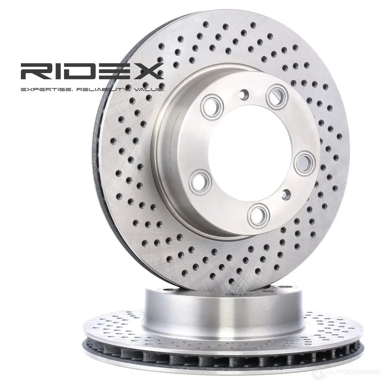 Тормозной диск RIDEX 1437710110 82b1220 SQD 7H - Изображение 1