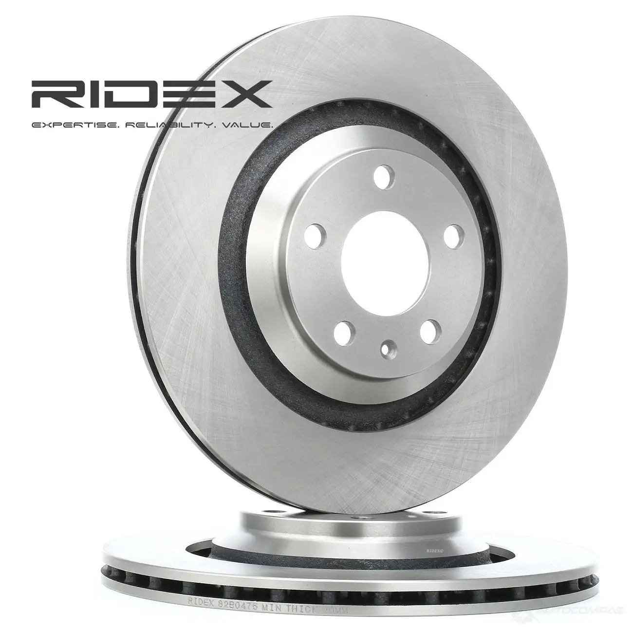 Тормозной диск RIDEX 1437706826 82b0475 2QCW A - Изображение 1