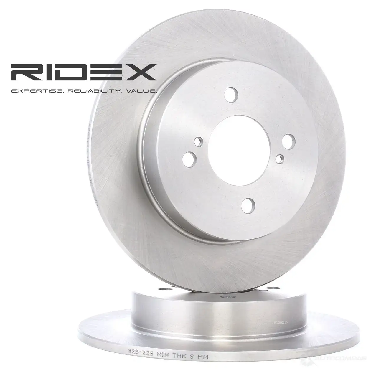 Тормозной диск RIDEX 1437706243 82b1225 E7K0ND 1 изображение 0