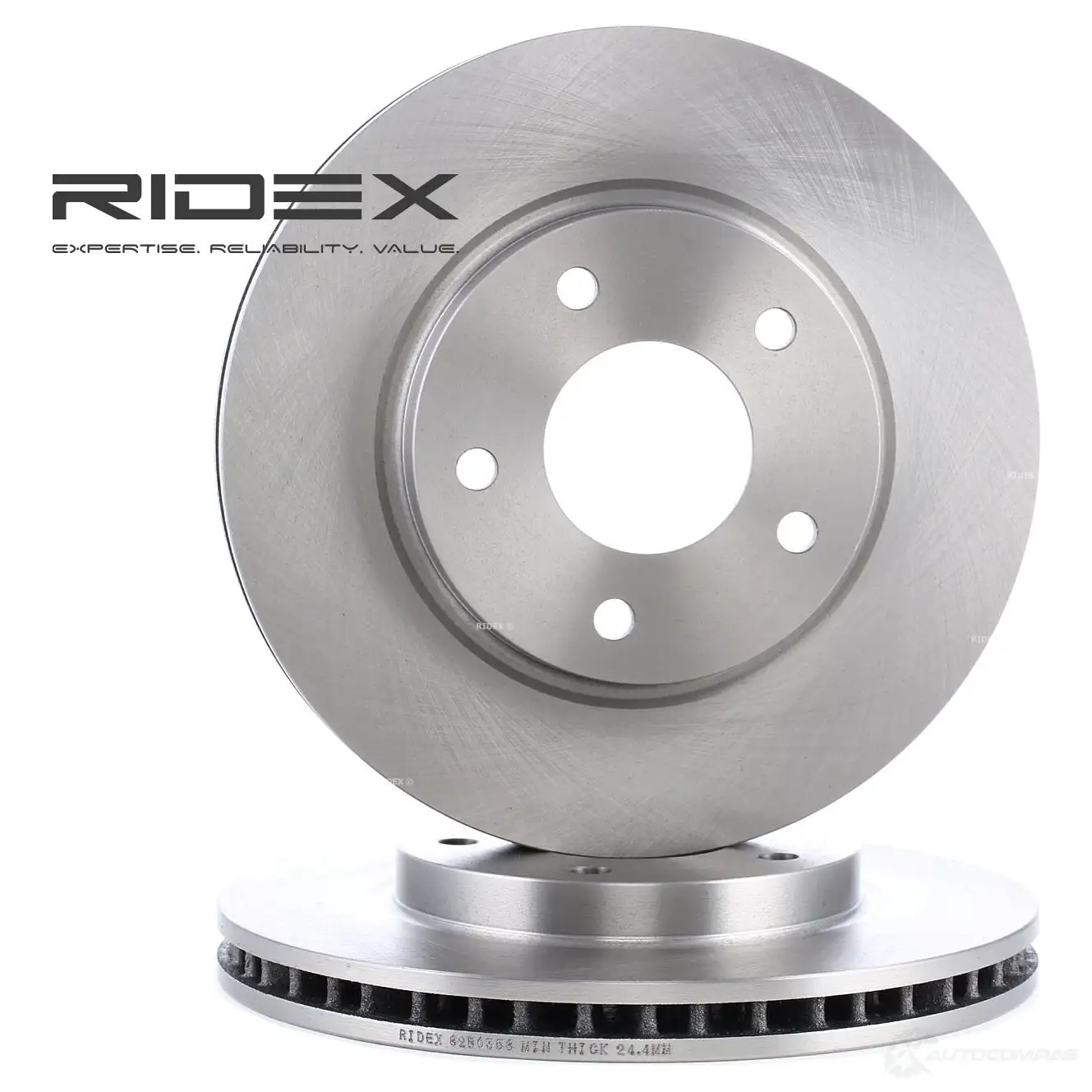 Тормозной диск RIDEX 82b0358 9 JIDI0D 1437709647 - Изображение 1