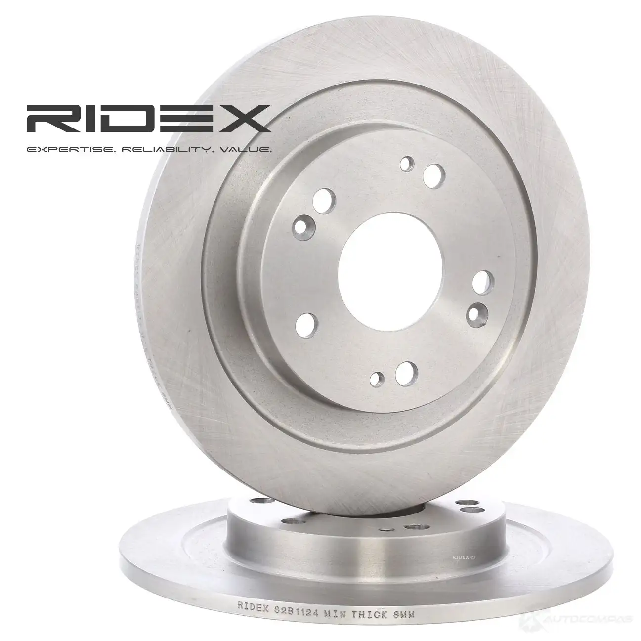 Тормозной диск RIDEX 0XX QL1 82b1124 1437705938 - Изображение 1