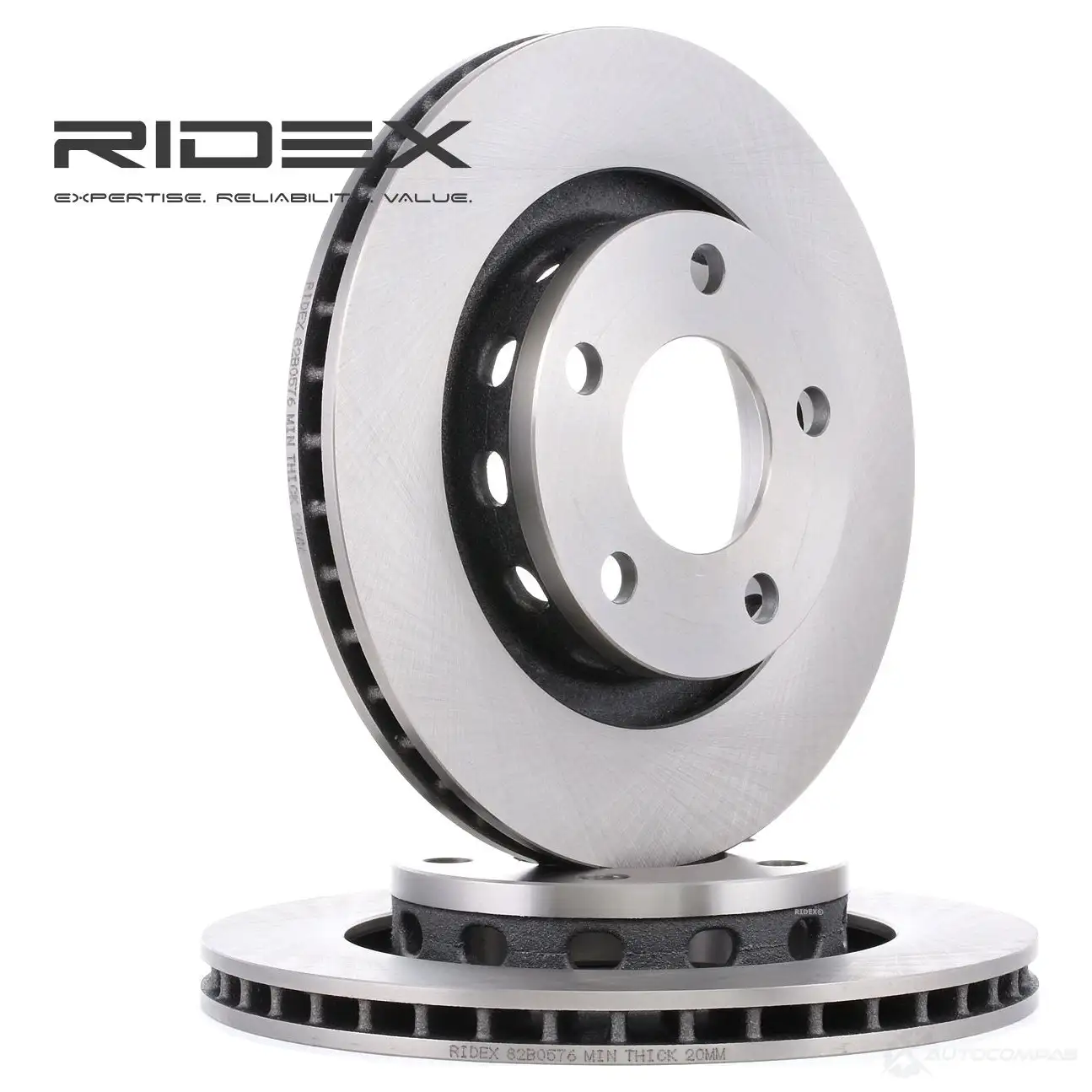 Тормозной диск RIDEX 1437708408 82b0576 1J5Q W8 - Изображение 1