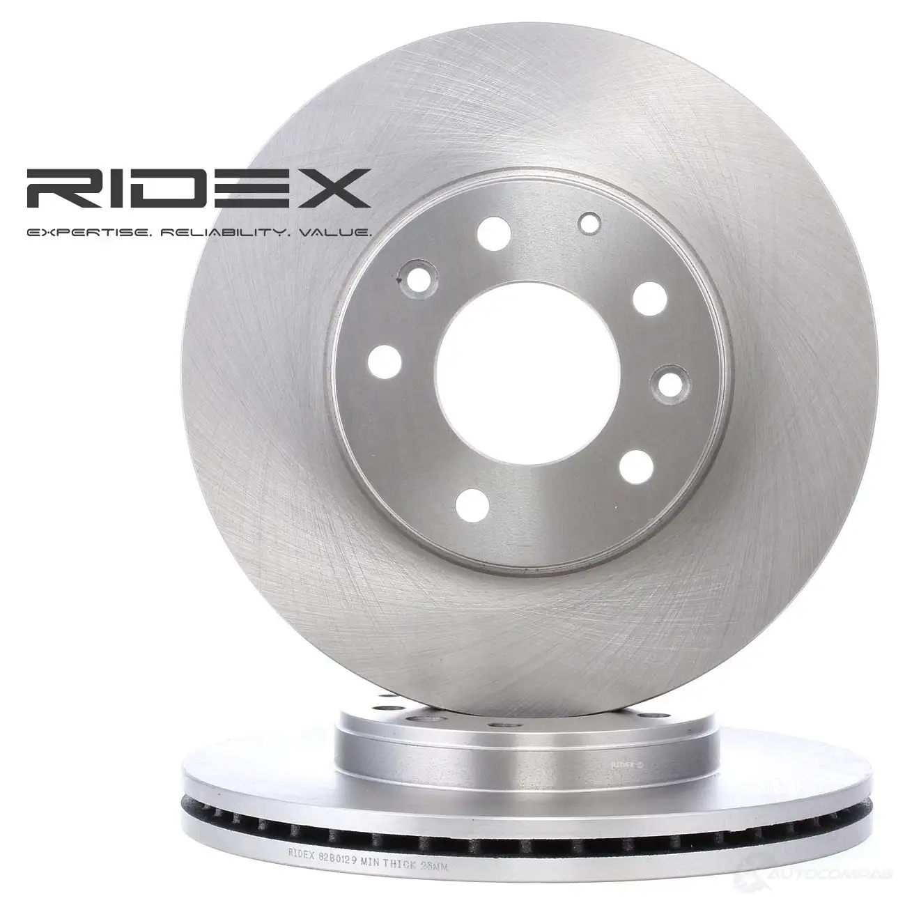Тормозной диск RIDEX 82b0129 V UQO5 1437709909 - Изображение 1