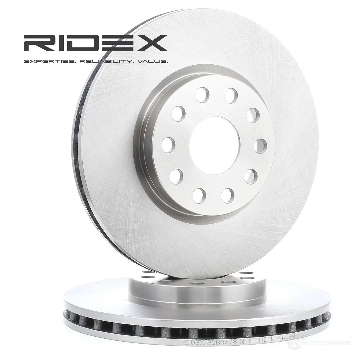 Тормозной диск RIDEX 1437710602 82b0678 V M82I34 - Изображение 1