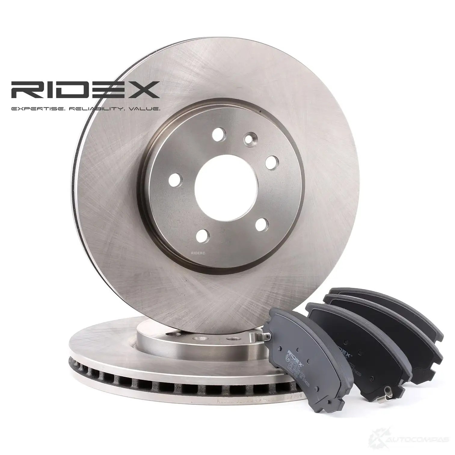 Тормозные диски и колодки, комплект RIDEX 3405b0277 1437676053 2 VERJN изображение 0