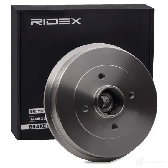 Тормозной барабан RIDEX 1437706118 123b0241 VL2B1Z 0 изображение 1