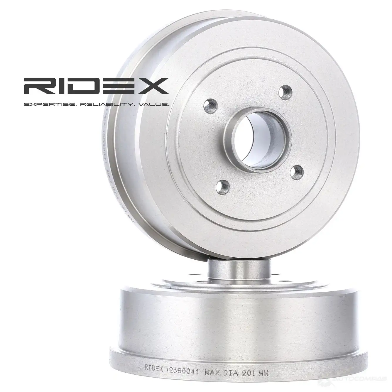 Тормозной барабан RIDEX 1437706119 123b0041 9DM MUMH - Изображение 1