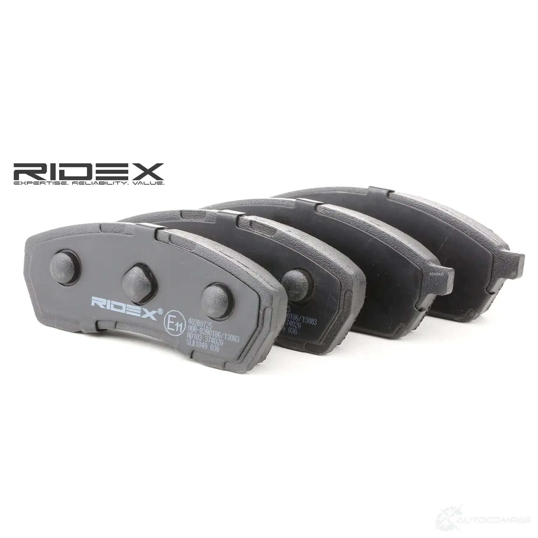 Тормозные колодки, комплект RIDEX 402b0725 1437657886 06 KXZ - Изображение 1