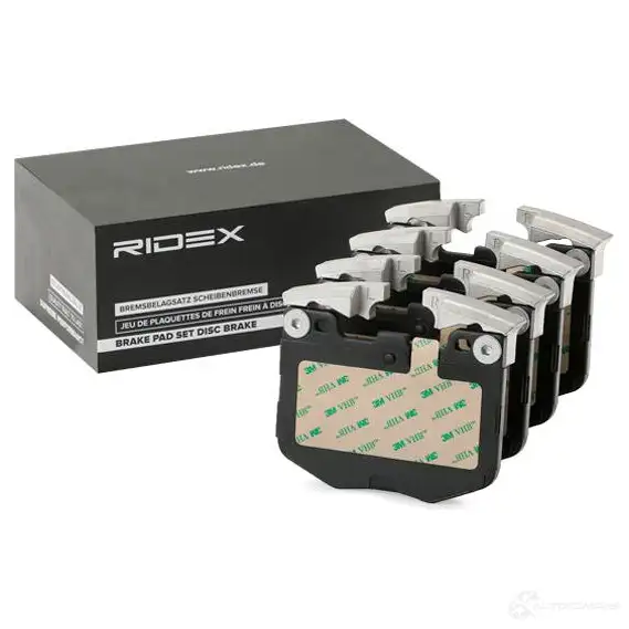 Тормозные колодки, комплект RIDEX K9IC H2V 402b1383 1437659198 изображение 1