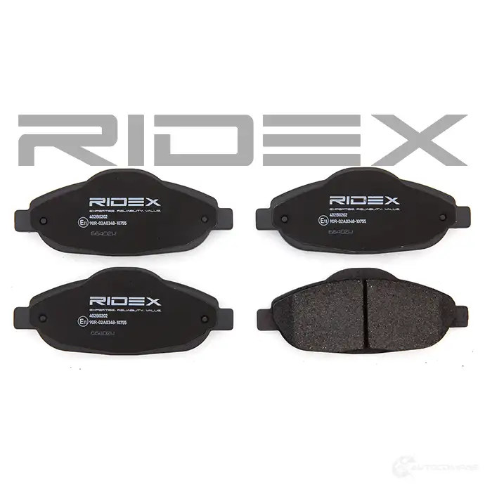 Тормозные колодки, комплект RIDEX U FOJ6 1437660051 402b0202 изображение 2