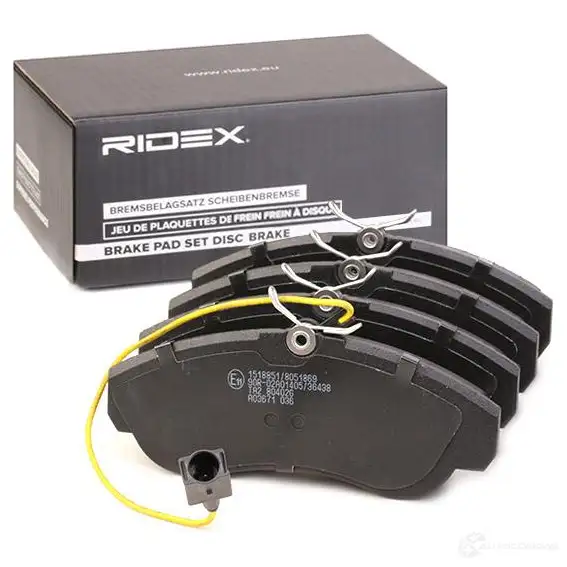 Тормозные колодки, комплект RIDEX 402b0835 YG93 3ND 1437659143 изображение 0