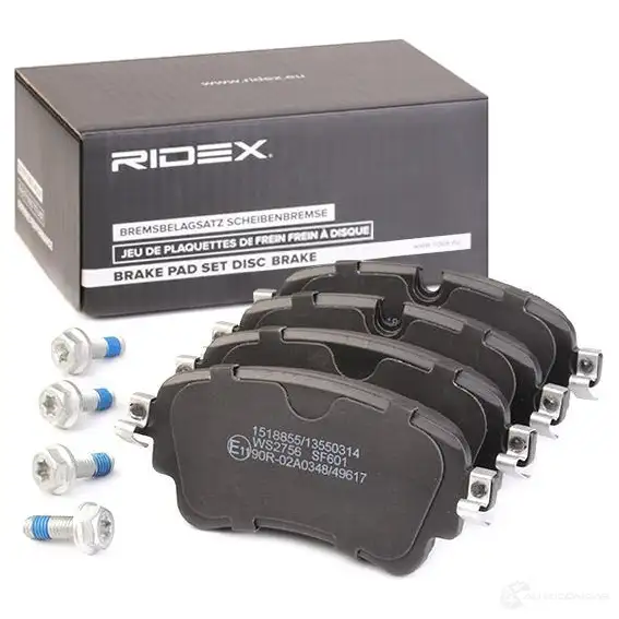 Тормозные колодки, комплект RIDEX 1437658854 402b1217 J E6I2 изображение 1