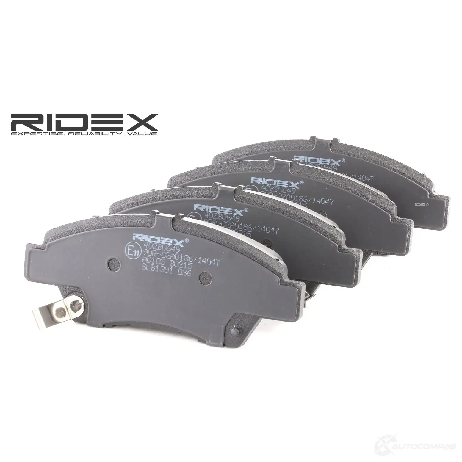 Тормозные колодки, комплект RIDEX 402b0649 ALX9 K 1437659599 изображение 0