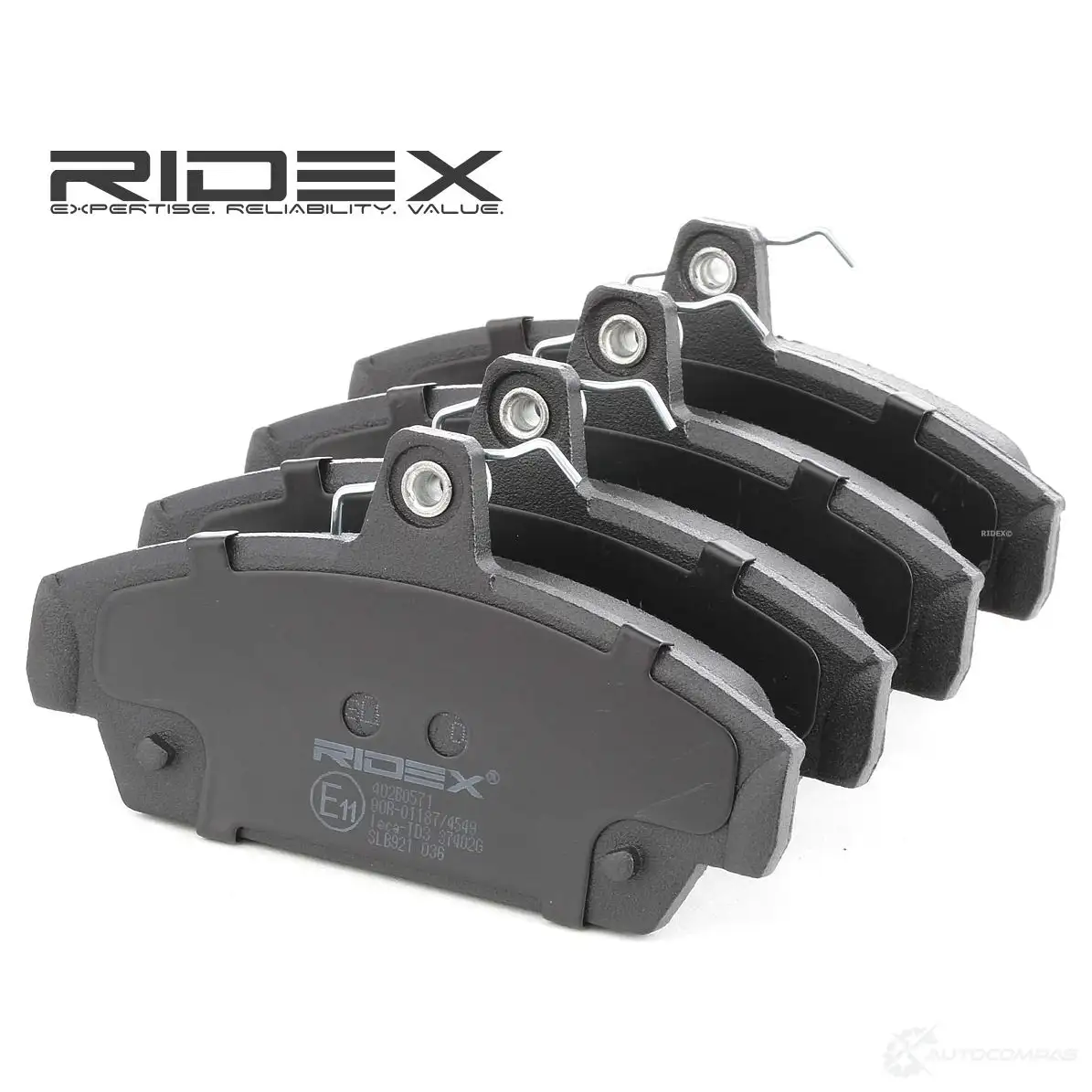 Тормозные колодки, комплект RIDEX 1437658765 EA8W ZB 402b0571 - Изображение 1