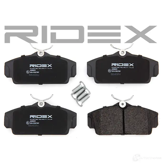 Тормозные колодки, комплект RIDEX 402b0099 1437659305 XGLW2 X изображение 2