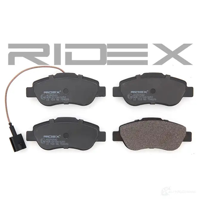 Тормозные колодки, комплект RIDEX 1437658659 402b0500 K QZSPF изображение 2