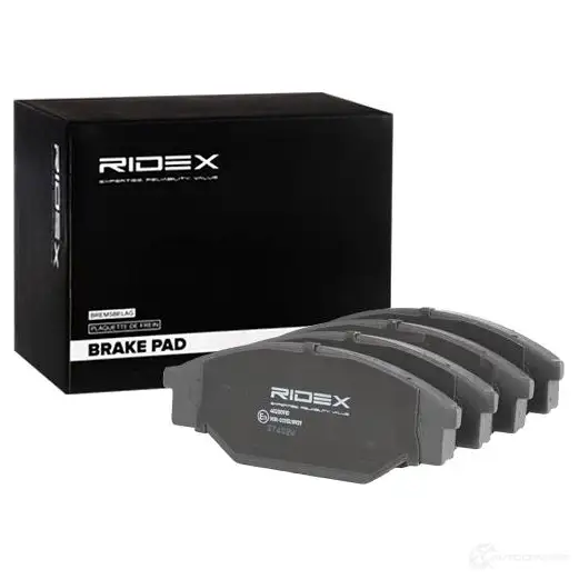Тормозные колодки, комплект RIDEX 402b0910 P QJ656Q 1437657846 изображение 1
