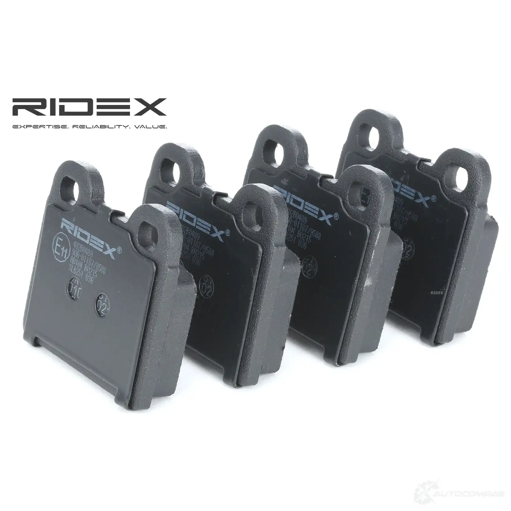 Тормозные колодки, комплект RIDEX O0 46L40 402b0489 1437658950 изображение 0