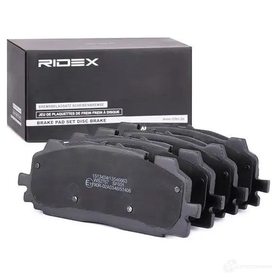 Тормозные колодки, комплект RIDEX 1437660180 402b1161 UEA4 6UT изображение 1