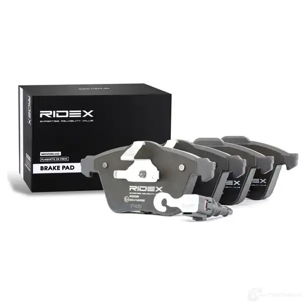 Тормозные колодки, комплект RIDEX 402b0288 1437660168 2MUTK BR изображение 1