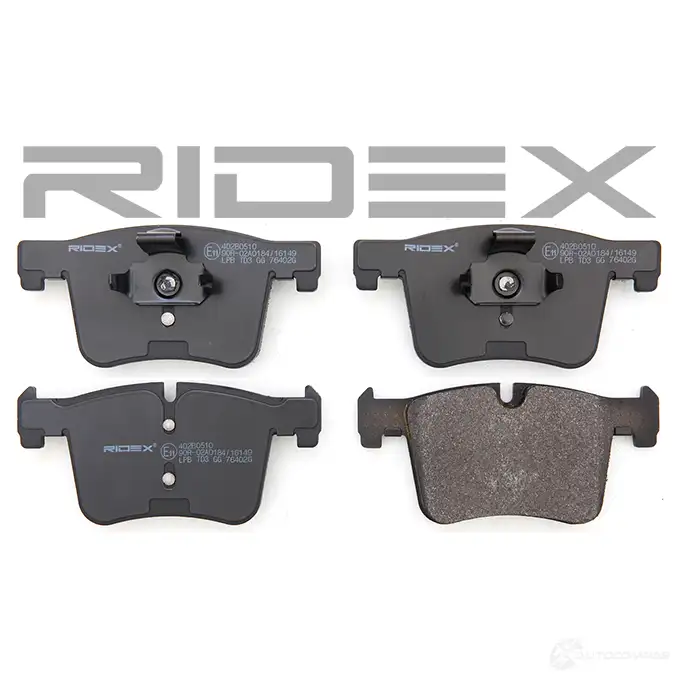 Тормозные колодки, комплект RIDEX 1437660554 0 5PX6 402b0510 изображение 2
