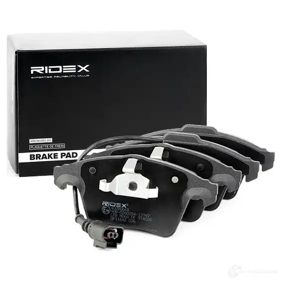 Тормозные колодки, комплект RIDEX 402b0668 1437660183 MPU7MW 9 изображение 1