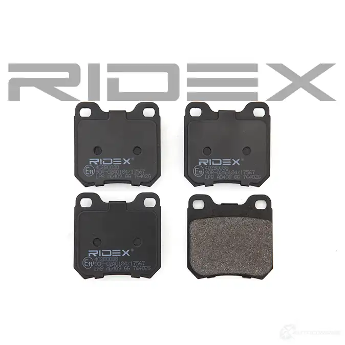Тормозные колодки, комплект RIDEX 402b0038 1437648602 SLQ4N MR изображение 3