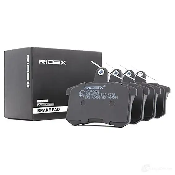 Тормозные колодки, комплект RIDEX 1437649156 402b0021 J KF3SU изображение 1
