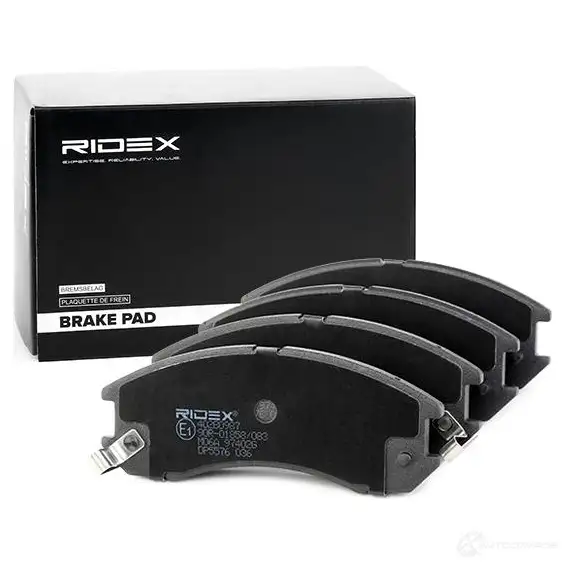 Тормозные колодки, комплект RIDEX 402b0987 7SDM V 1437658275 изображение 1