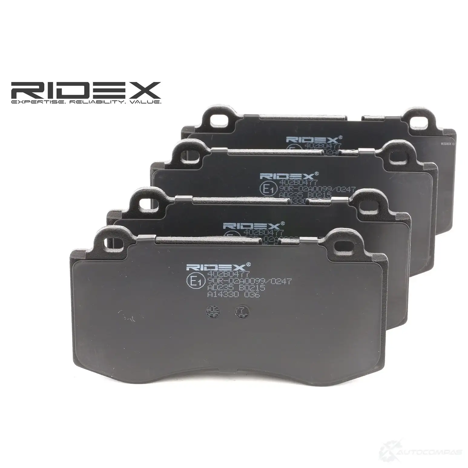 Тормозные колодки, комплект RIDEX 402b0477 9RB J2 1437660296 изображение 0