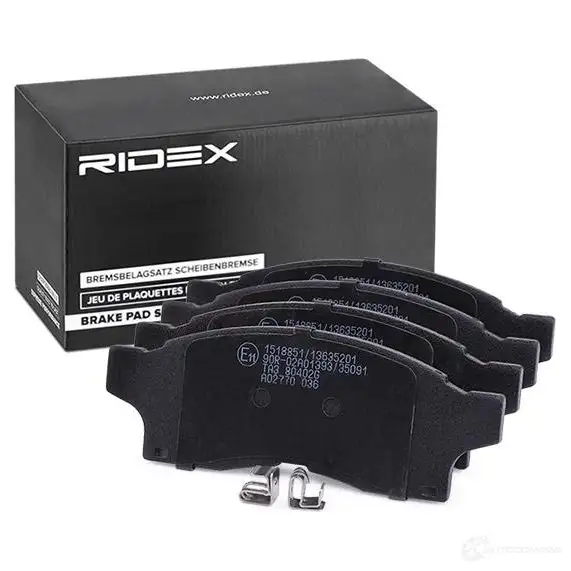 Тормозные колодки, комплект RIDEX N2I7 22 1437660270 402b1070 изображение 1
