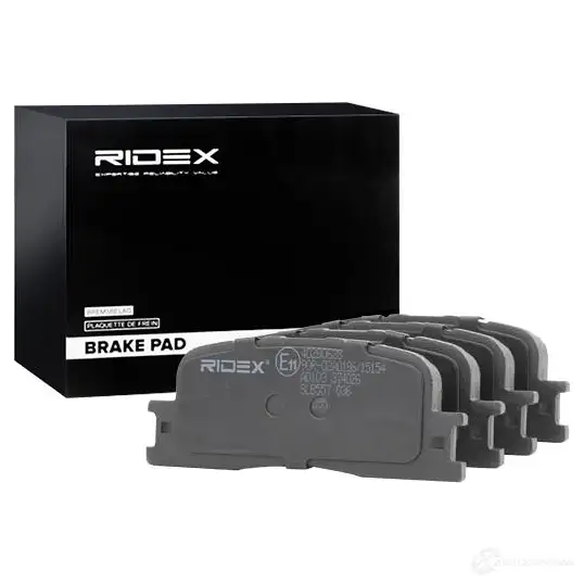 Тормозные колодки, комплект RIDEX A6JXQ 8 1437659225 402b0628 изображение 1