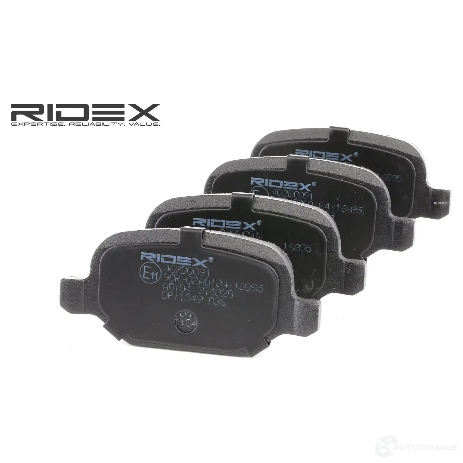 Тормозные колодки, комплект RIDEX 402b0091 1437649762 I ZPNC - Изображение 1