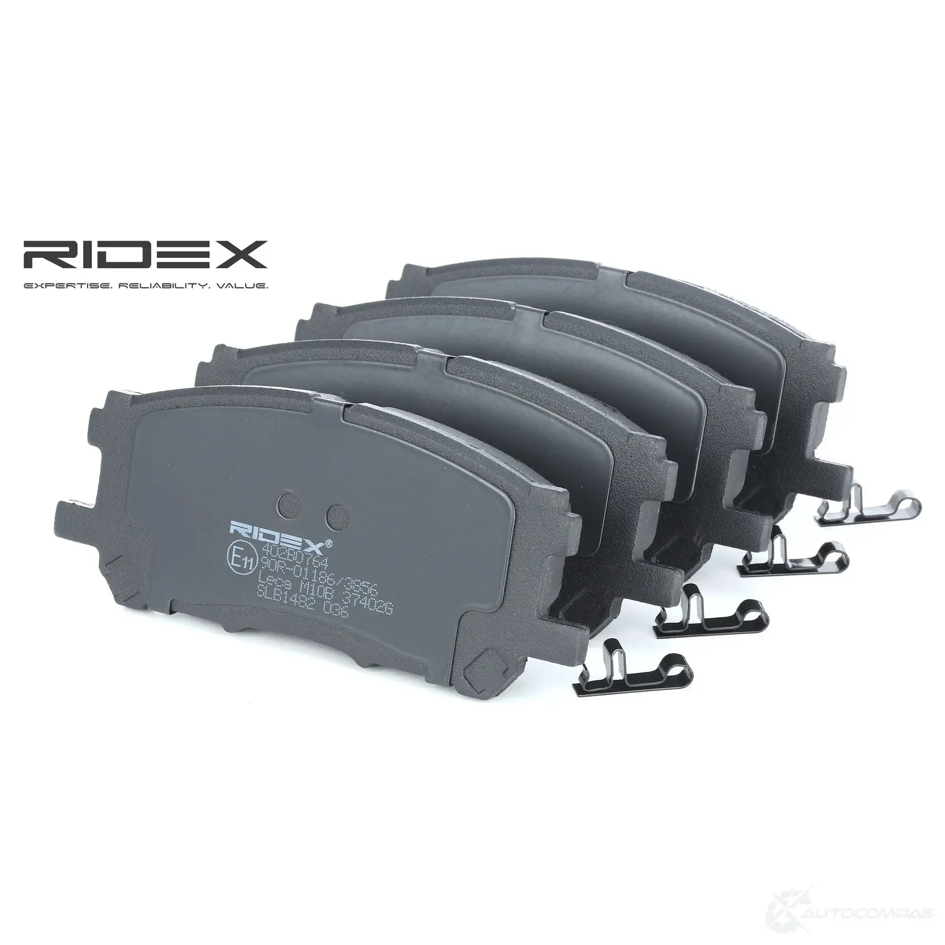Тормозные колодки, комплект RIDEX 402b0764 1437660248 8O3ZX C7 изображение 0