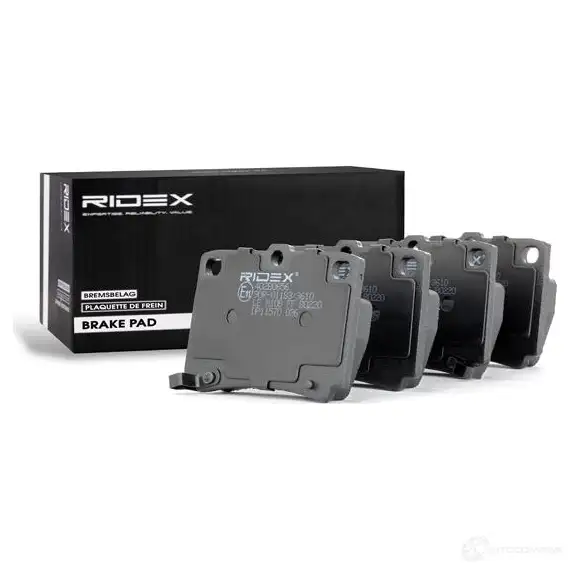 Тормозные колодки, комплект RIDEX 402b0656 2VBL9Y 8 1437649688 изображение 1