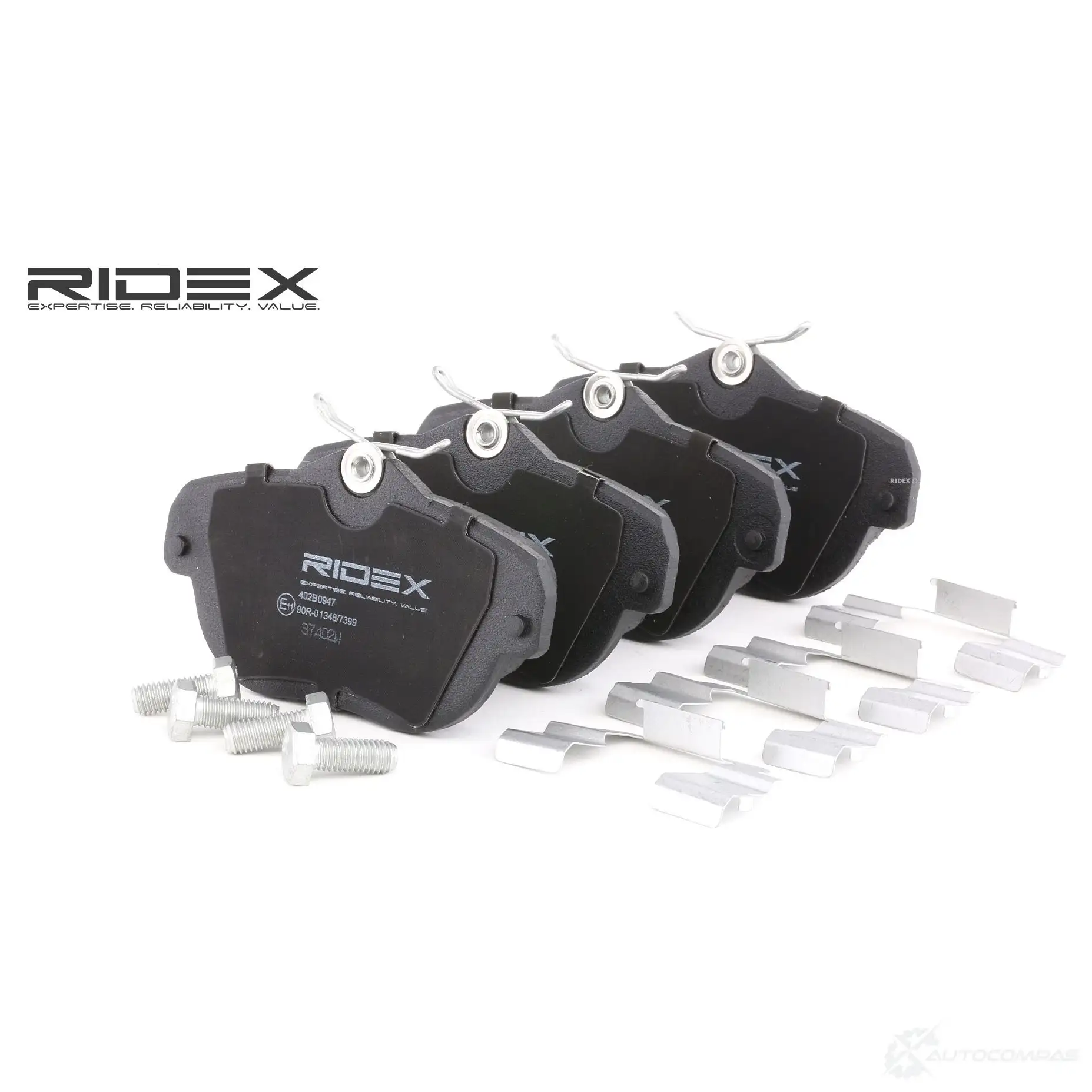 Тормозные колодки, комплект RIDEX 402b0947 T 9150 1437659591 изображение 0