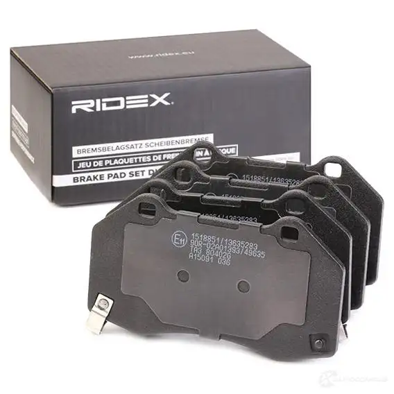 Тормозные колодки, комплект RIDEX 402b1102 XYFE U77 1437660155 изображение 1