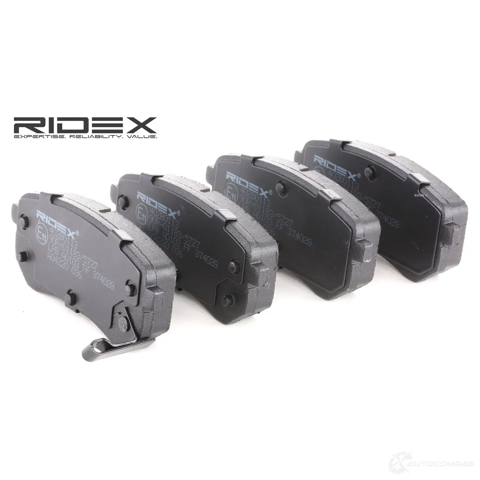 Тормозные колодки, комплект RIDEX 402b0113 1437649229 X1LR F изображение 0