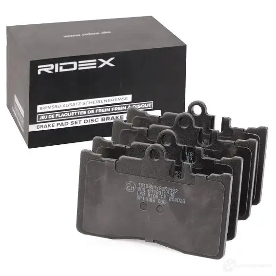 Тормозные колодки, комплект RIDEX 402b0726 1437660053 RID V32 изображение 1