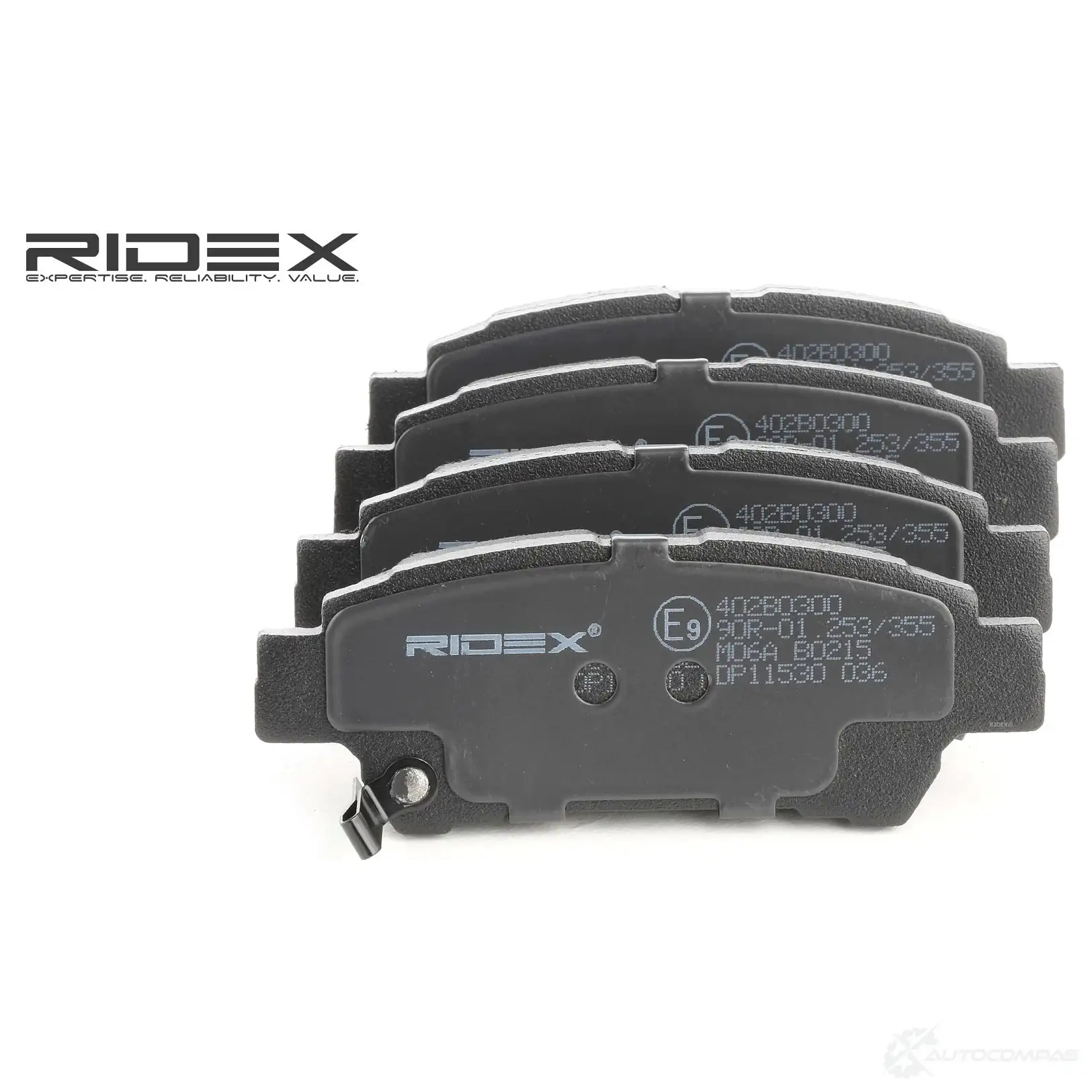 Тормозные колодки, комплект RIDEX 402b0300 1437652316 MF43R 8B изображение 0