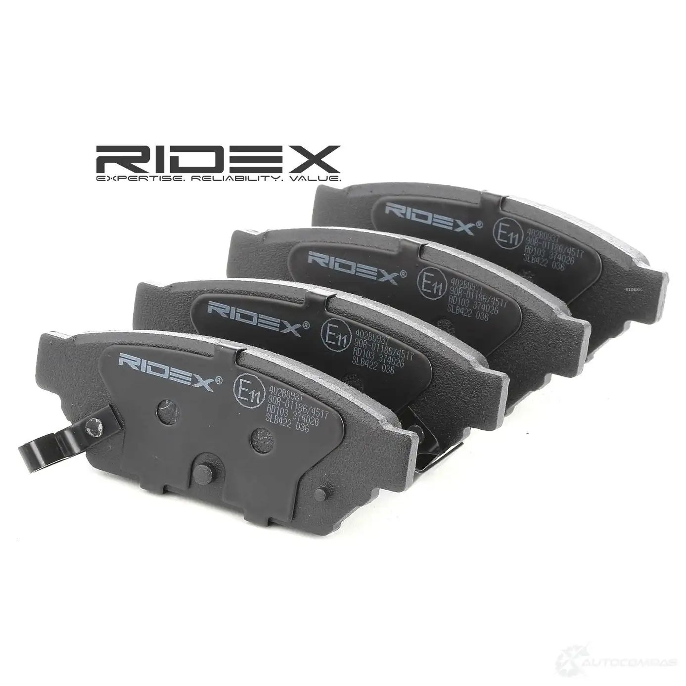 Тормозные колодки, комплект RIDEX UTD DOR 402b0937 1437659264 - Изображение 1