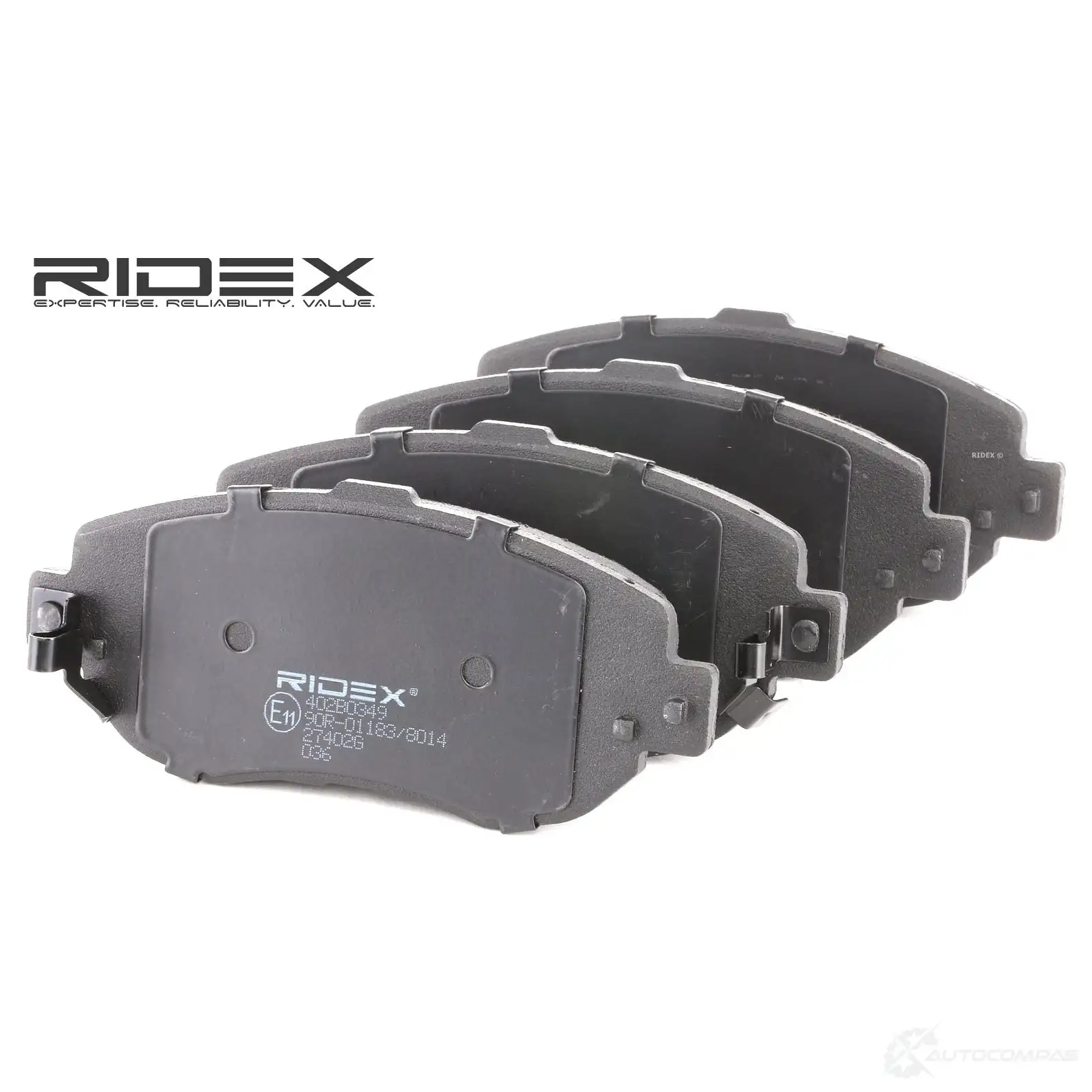 Тормозные колодки, комплект RIDEX Y JTCG8 402b0349 1437659680 - Изображение 1