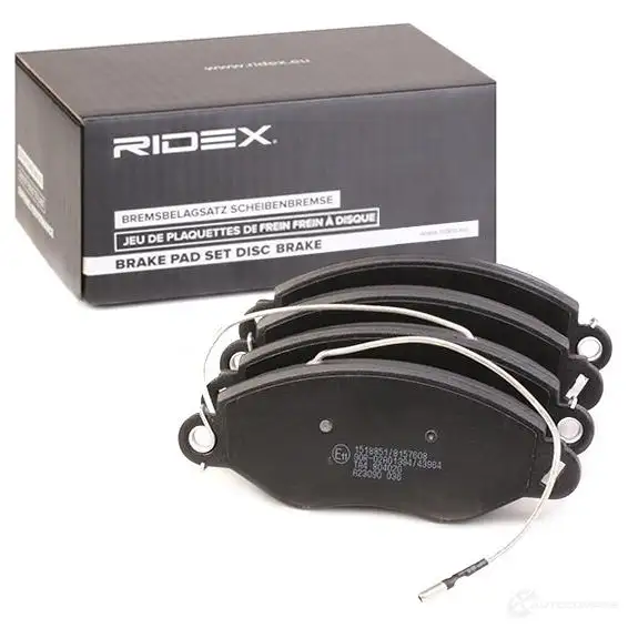Тормозные колодки, комплект RIDEX 8IMRPA 3 1437659464 402b1040 изображение 0
