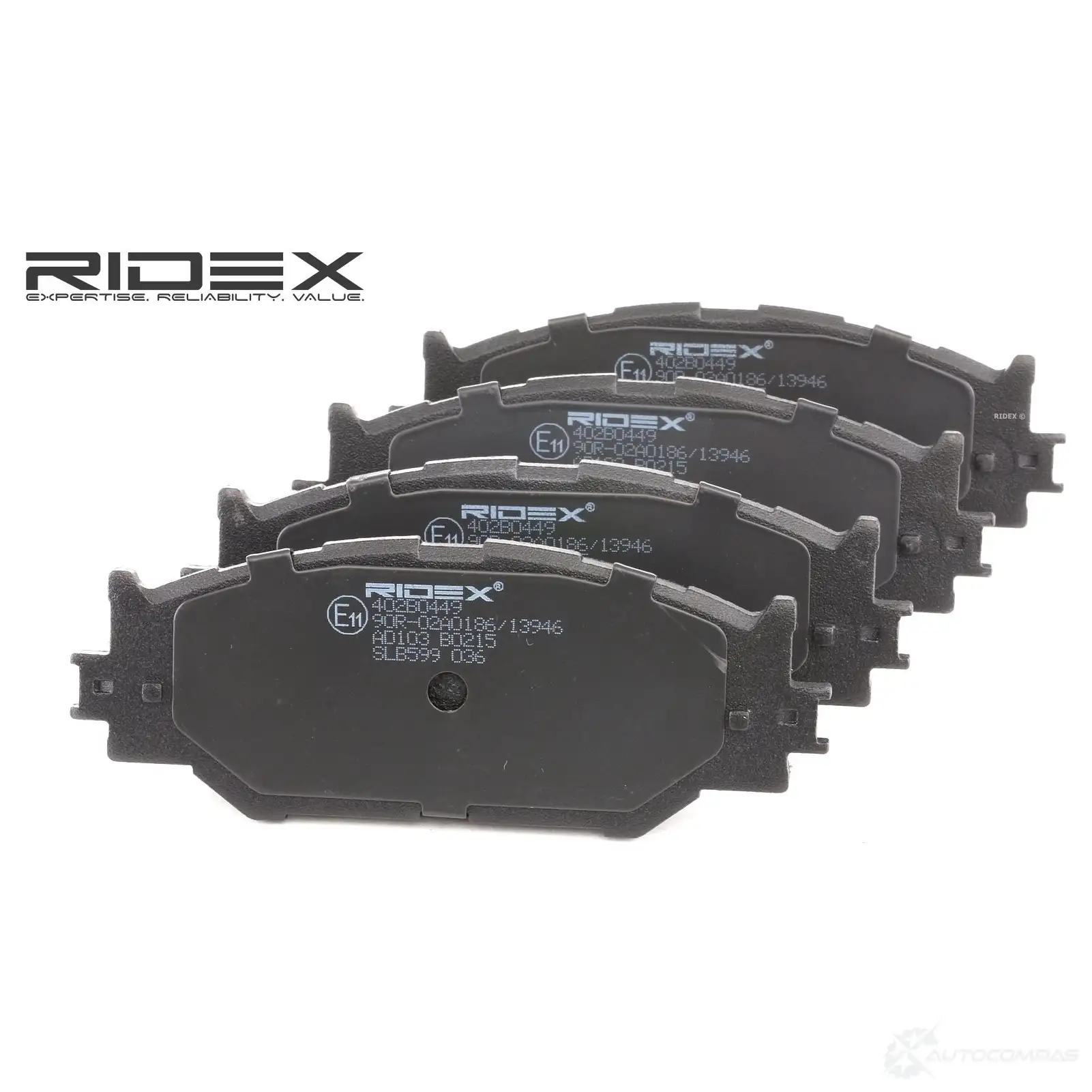 Тормозные колодки, комплект RIDEX 32W A1WH 1437660244 402b0449 изображение 0