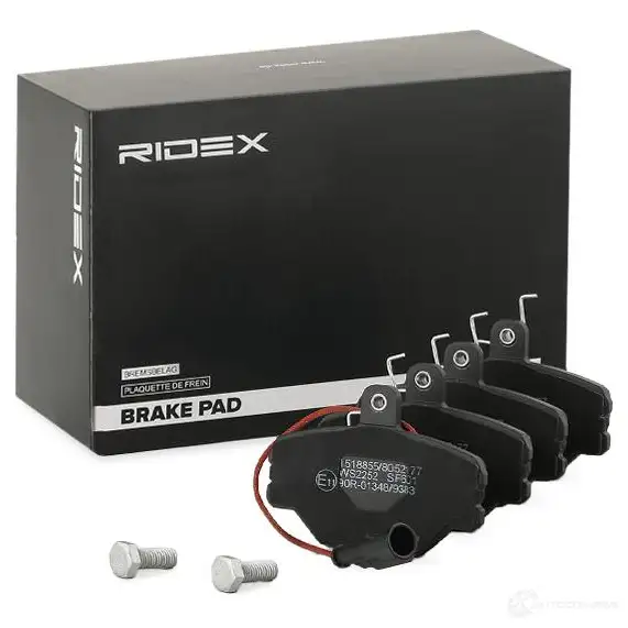 Тормозные колодки, комплект RIDEX 402b0762 1437658971 17IN Z изображение 1